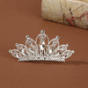 Wholesale Alloy Geometric Rhinestone Comb Crown Electroplated Hair Accessories For Girls