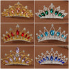 Wholesale Alloy Geometric Rhinestone Comb Crown Electroplated Hair Accessories For Girls
