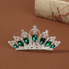 Wholesale Alloy Geometric Rhinestone Comb Crown Electroplated Hair Accessories For Girls