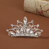 Wholesale Alloy Geometric Rhinestone Comb Crown Electroplated Hair Accessories For Girls