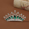 Wholesale Alloy Geometric Rhinestone Comb Crown Electroplated Hair Accessories For Girls