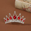 Wholesale Alloy Geometric Rhinestone Comb Crown Electroplated Hair Accessories For Girls