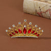 Wholesale Alloy Geometric Rhinestone Comb Crown Electroplated Hair Accessories For Girls