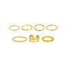 Wholesale Alloy Geometric Ring Electroplated Unisex Style