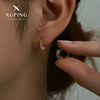 Wholesale Alloy Geometric Rose Gold Electroplated Women's Earrings With Microinlaid Zircon