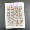 Wholesale Alloy Geometric Round Fivepointed Star Inlaid Zircon Stud Earrings For Women Electroplated Simple Style