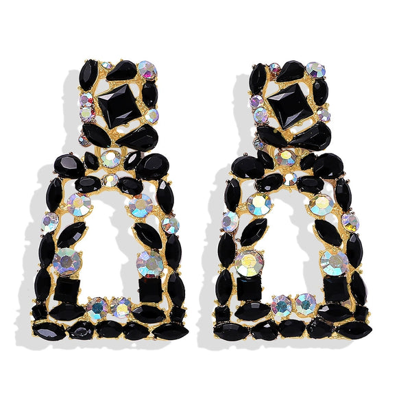 Wholesale Alloy Geometric Shape Diamond Earrings For Women