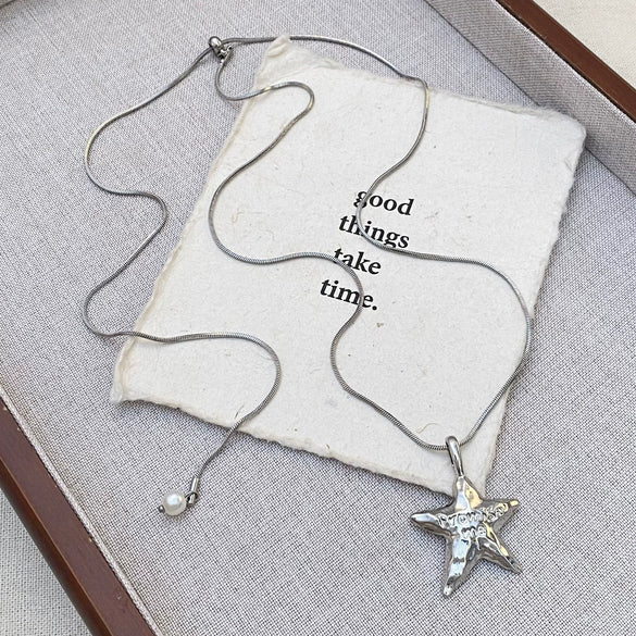 Wholesale Alloy Geometric Snake Bone Chain Sweater Necklace With Electroplating