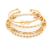 Wholesale Alloy Geometric Spiral Twist Metal Bracelet With Rhinestones And Electroplating For Women