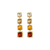 Wholesale Alloy Geometric Square Metal Stud Earrings With Silver Needle Diamondembedded Electroplating For Women