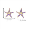 Wholesale Alloy Geometric Starfish Necklace And Earring Set Electroplated Women's Casual Accessories