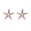 Wholesale Alloy Geometric Starfish Necklace And Earring Set Electroplated Women's Casual Accessories