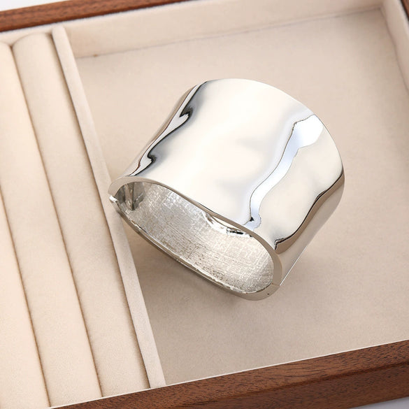Wholesale Alloy Geometric Style Electroplating Unisex Spring Open Bracelet