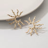 Wholesale Alloy Geometric Sunshaped Electroplated Women's Earrings