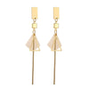Wholesale Alloy Geometric Tassel Earrings For Women With Electroplating Treatment