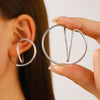Wholesale Alloy Geometric Three Dimensional Horseshoe Ear Bone Clip For Women Electroplated Design