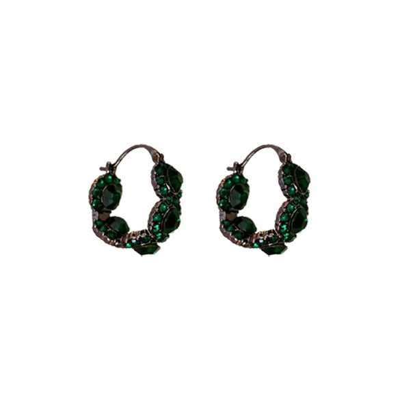 Wholesale Alloy Geometric Ushape Electroplated Women's Earrings With Retro Fashion Temperament And High Sense