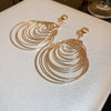 Wholesale Alloy Geometric Wind Circle Earrings With High Sense And Electroplating Design For Women