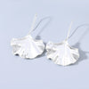 Wholesale Alloy Ginkgo Leaf Fashion Exaggerated Vintage Electroplated Women's Earrings