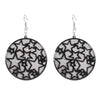 Wholesale Alloy Gold Plated Geometric Leaf Frosted Earrings For Women Simple Retro Style