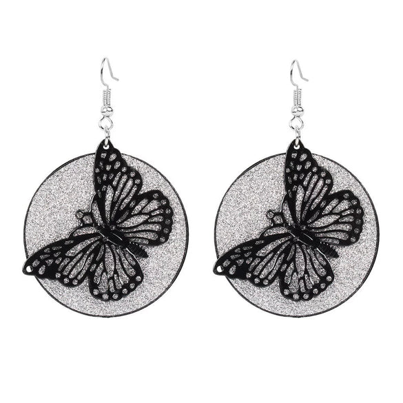 Wholesale Alloy Gold Plated Geometric Leaf Frosted Earrings For Women Simple Retro Style