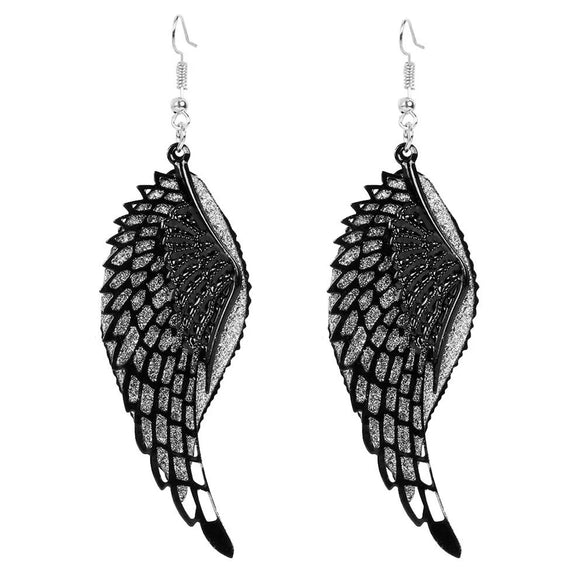Wholesale Alloy Gold Plated Geometric Leaf Frosted Earrings For Women Simple Retro Style
