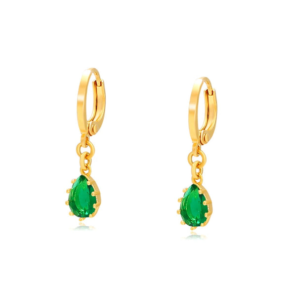Wholesale Alloy Gold Plated Retro Drop Shape Earrings For Women
