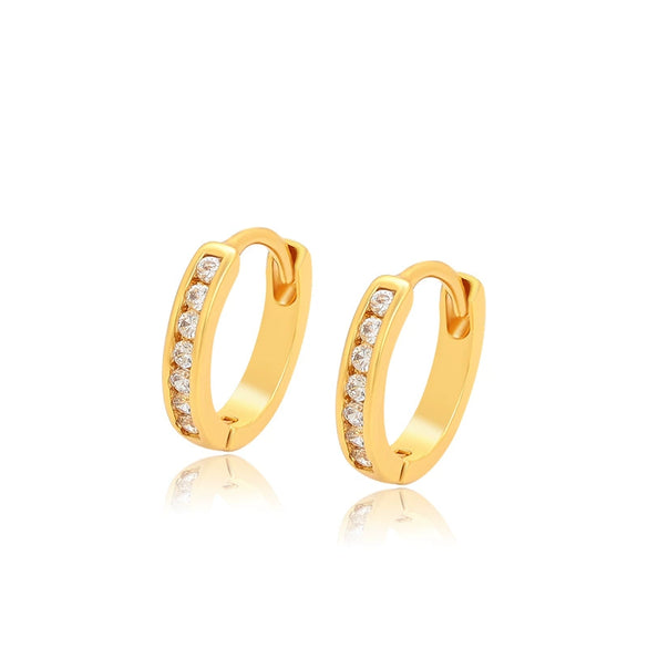 Wholesale Alloy Goldplated Geometric Circle Earrings For Women