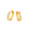 Wholesale Alloy Goldplated Geometric Circle Earrings For Women