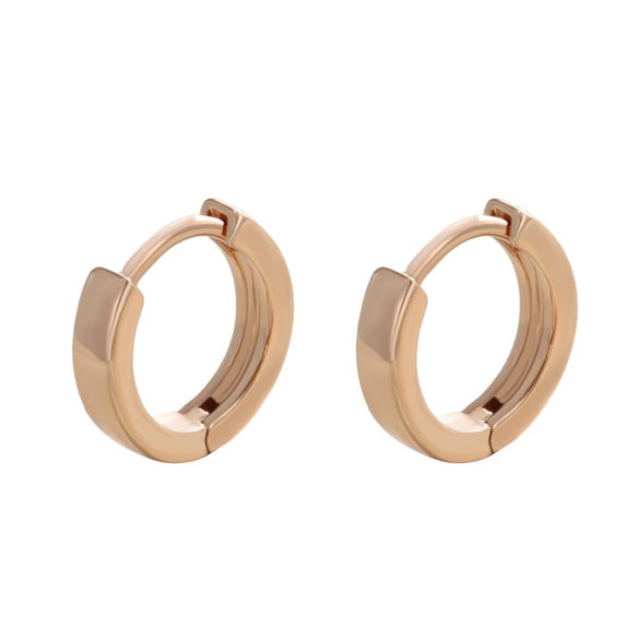 Wholesale Alloy Goldplated Geometric Hoop Earrings For Women Simple Design