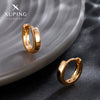 Wholesale Alloy Goldplated Geometric Hoop Earrings For Women Simple Design