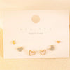 Wholesale Alloy Gothic Fashion Electroplated Geometric Butterfly Rhinestone Heart Earrings For Women