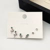 Wholesale Alloy Gothic Fashion Electroplated Geometric Butterfly Rhinestone Heart Earrings For Women