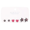 Wholesale Alloy Gothic Fashion Electroplated Geometric Butterfly Rhinestone Heart Earrings For Women