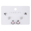 Wholesale Alloy Gothic Fashion Electroplated Geometric Butterfly Rhinestone Heart Earrings For Women