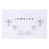 Wholesale Alloy Gothic Fashion Electroplated Geometric Butterfly Rhinestone Heart Earrings For Women
