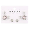Wholesale Alloy Gothic Fashion Electroplated Geometric Butterfly Rhinestone Heart Earrings For Women