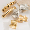 Wholesale Alloy Hair Clip Geometric Bow Electroplating Women's Hair Accessories