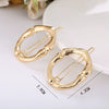Wholesale Alloy Hairpin With Goldplated Letter And Plaid Pattern Popular Frog Clip Jewelry For Women