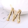 Wholesale Alloy Hairpin With Goldplated Letter And Plaid Pattern Popular Frog Clip Jewelry For Women