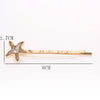 Wholesale Alloy Hairpin With Starfish Shell Design And Electroplating Treatment For Women