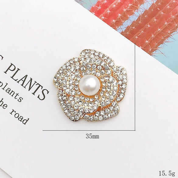 Wholesale Alloy Handmade Flower Diamond Jewelry And Mobile Phone Case Accessories Materials