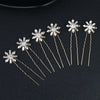 Wholesale Alloy Handmade Flower Ushaped Bridal Hairpin Hair Accessories