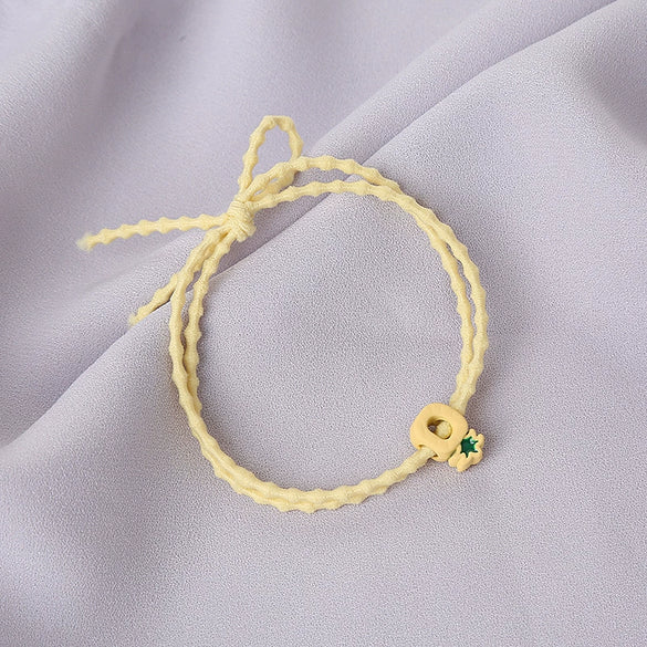 Wholesale Alloy Handmade Fruit Shaped Hair Bands Pineapple Strawberry Carrot Hollow Design