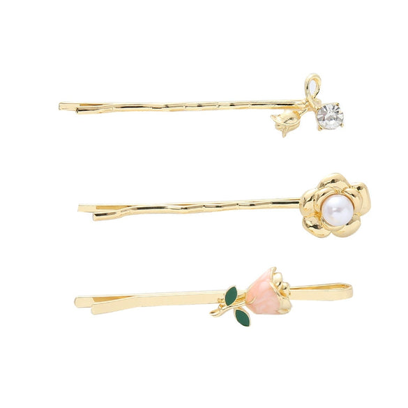 Wholesale Alloy Handmade Onepiece Clip Hairpin With Plants And Flowers Style For Women