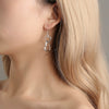 Wholesale Alloy Heart Earrings With Electroplating Treatment Simple Style