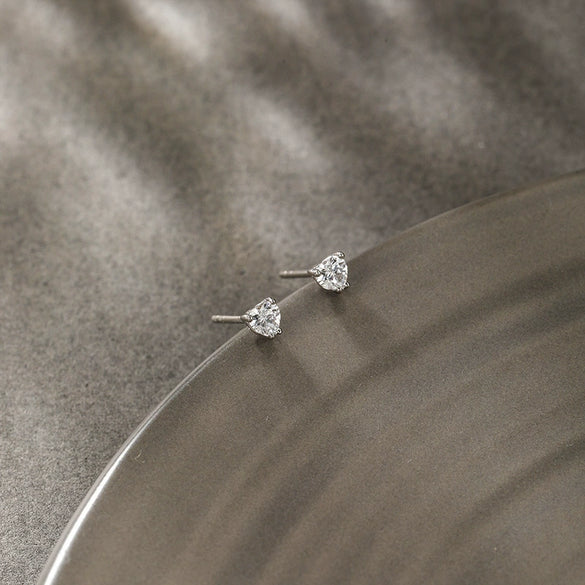Wholesale Alloy Heart Geometric Sweet Style Electroplated Women's Earrings