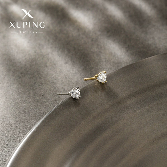 Wholesale Alloy Heart Geometric Sweet Style Electroplated Women's Earrings