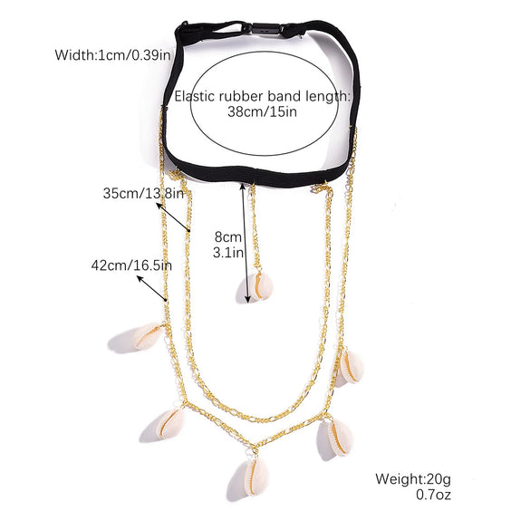 Wholesale Alloy Heart Pattern Electroplating Exaggerated Multichain Women's Thigh Leg Chain