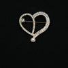 Wholesale Alloy Heart Shape Electroplated Love Brooch Clothing Accessories